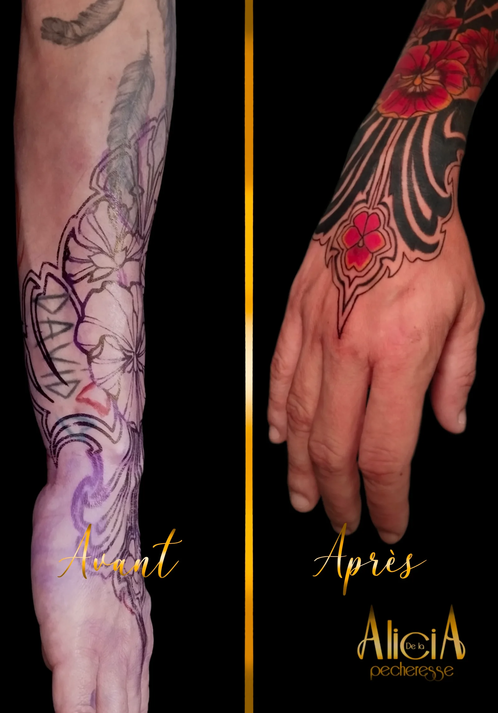 Tatouage par Alicia de la Pécheresse