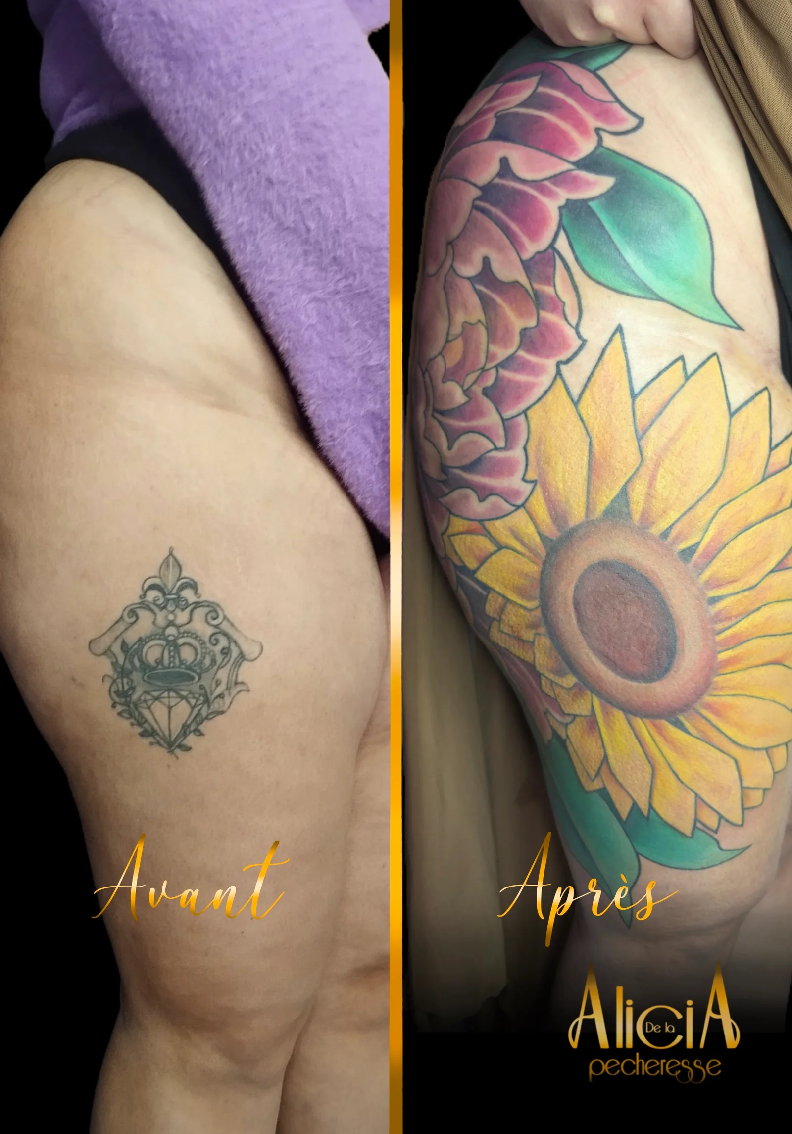 Tatouage par Alicia de la Pécheresse
