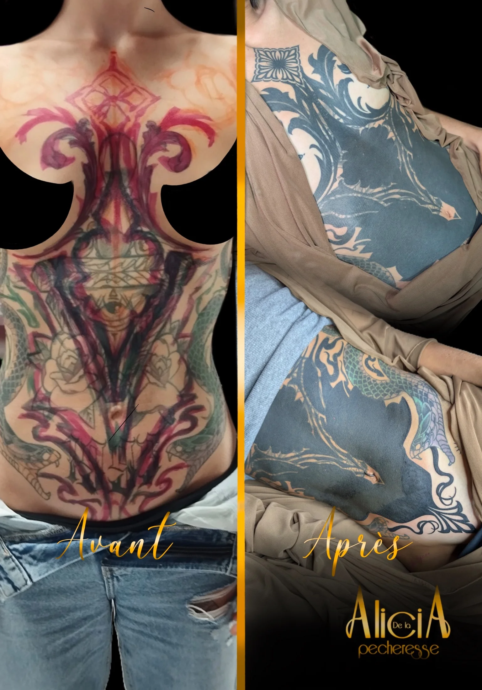 Tatouage par Alicia de la Pécheresse