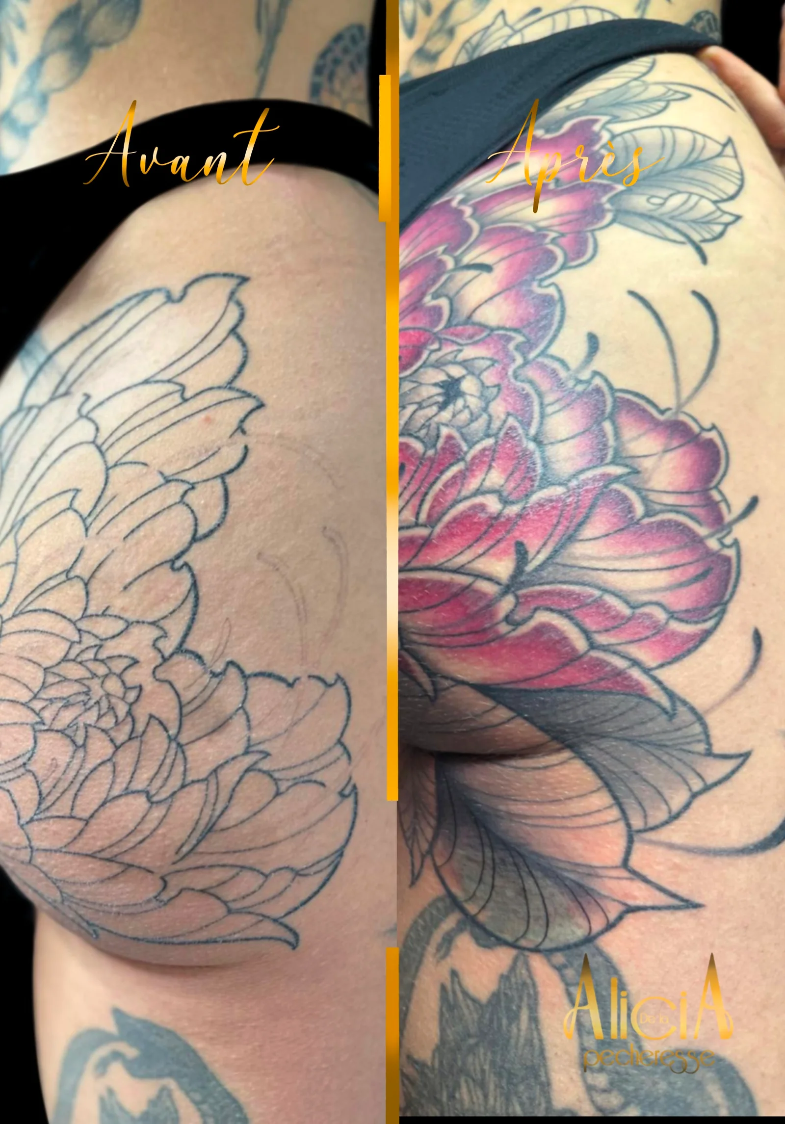 Tatouage par Alicia de la Pécheresse