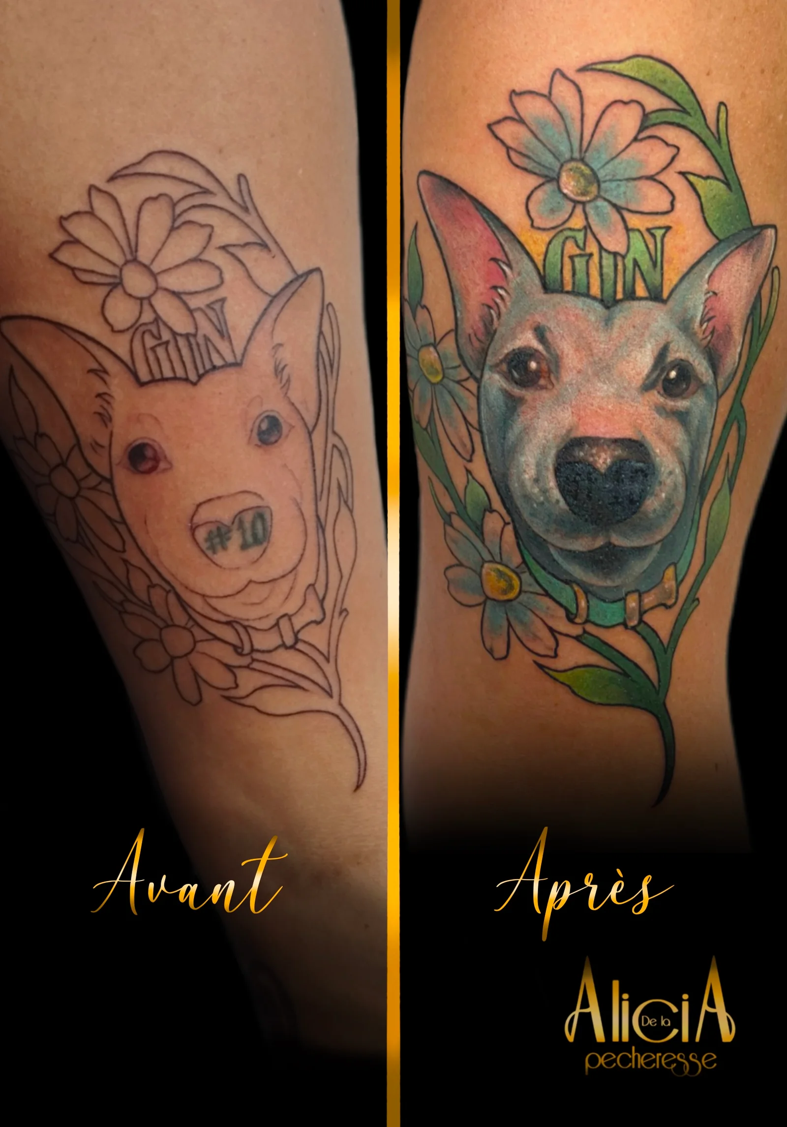 Tatouage par Alicia de la Pécheresse